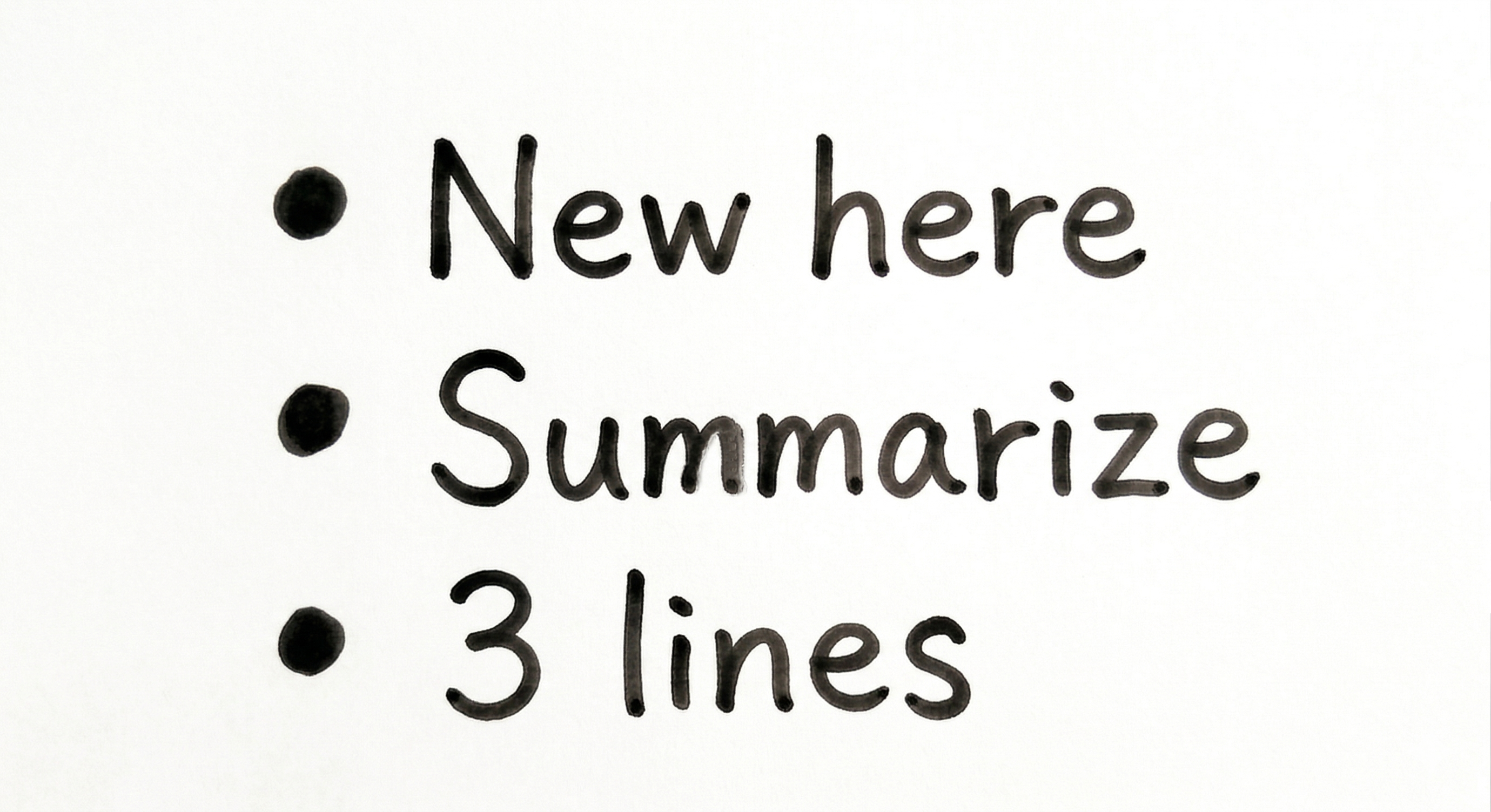 Summarize the last ○○ messages in 3 lines